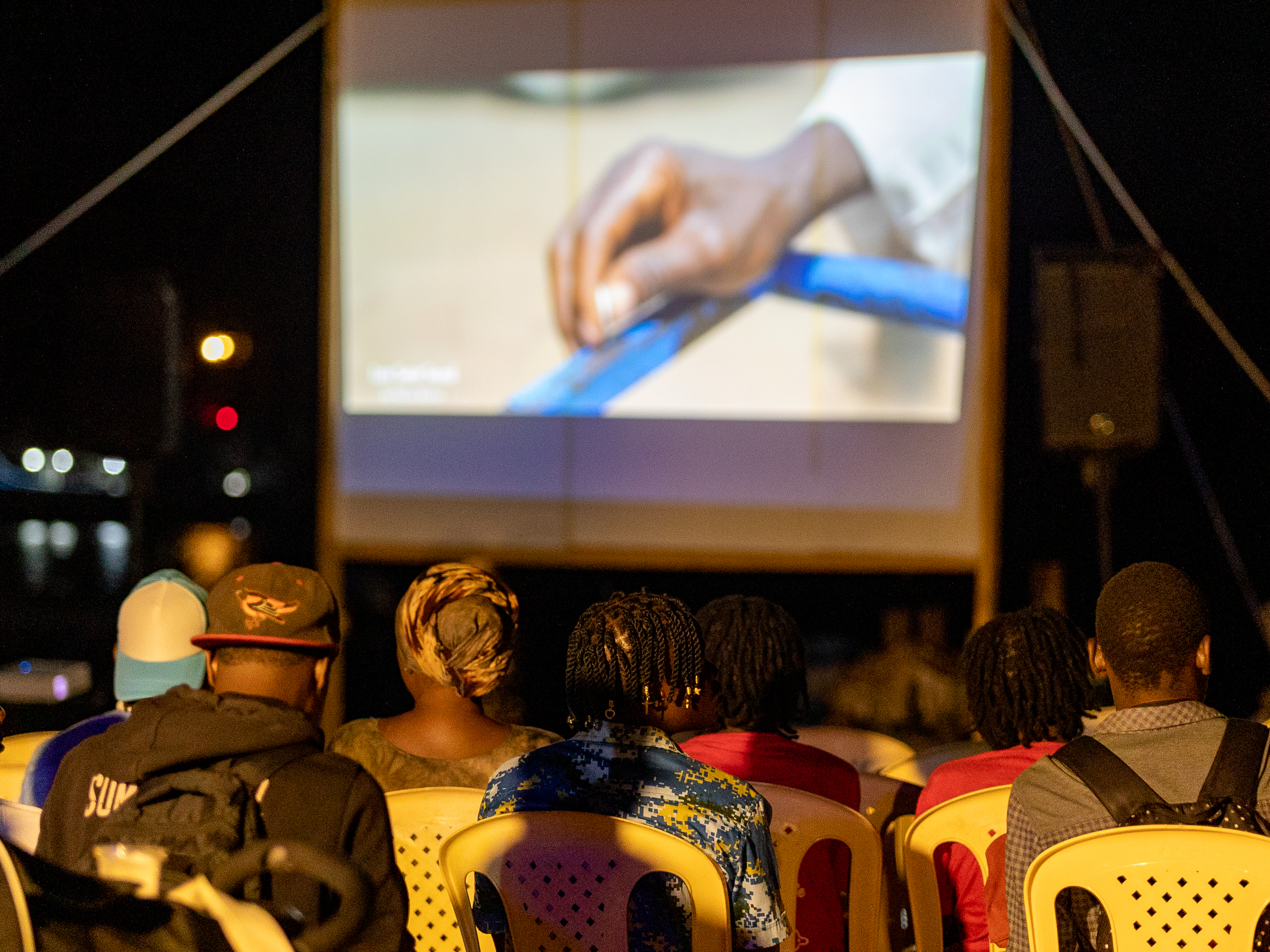 Film screening audience